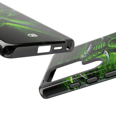 Cyber Sigil Grid · Tough Phone Case for Samsung · Green