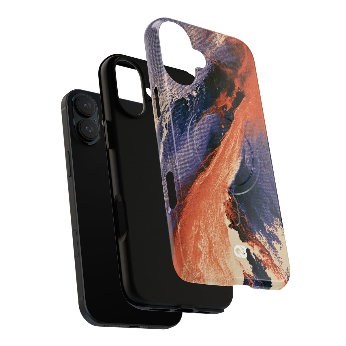 Solar Aura Drift · Tough 2.0 Magnetic Phone Case for iPhone · Orange