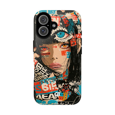 Shibuya Street Collage · Tough Phone Case for iPhone · Red