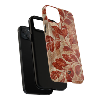 Terracotta Botanical Fresco · Tough 2.0 Magnetic Phone Case for iPhone · Red