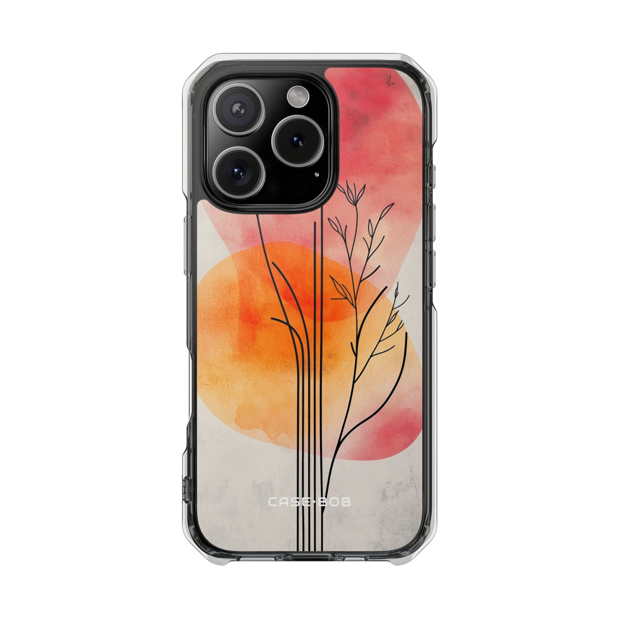 Curved Stem Sunset iPhone 16 Pro Case - Impact