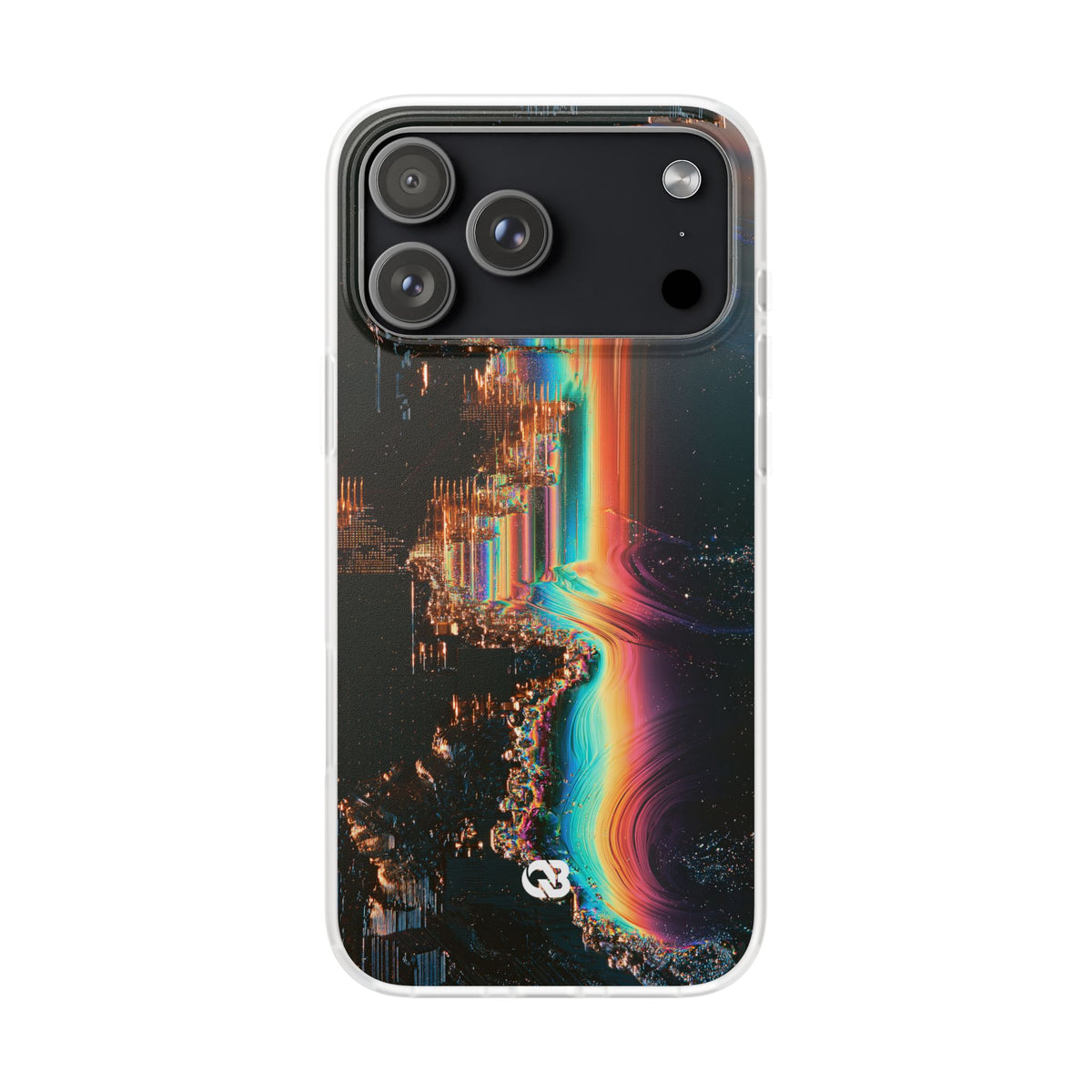Prismatic Circuit · Lite Phone Case for iPhone ·  Black