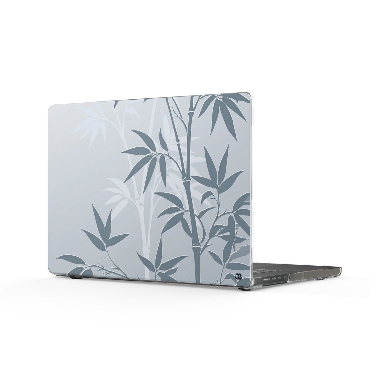 Misty Bamboo Grove · Clear Hard Case for MacBook · Blue