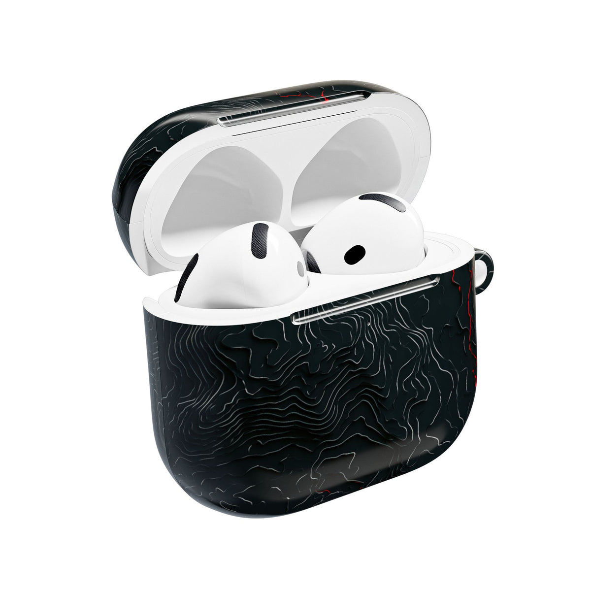 Crimson Rift · Hard Case for AirPods & AirPods Pro · Black