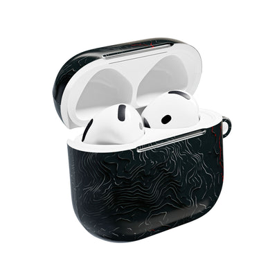 Crimson Rift · Hard Case for AirPods & AirPods Pro · Black