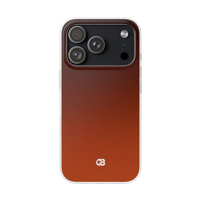 Orange Lite Phone Case for iPhone - Obsidian Ember Fade
