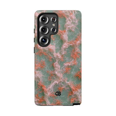 Coral Pixel Matrix · Tough Phone Case for Samsung · Green