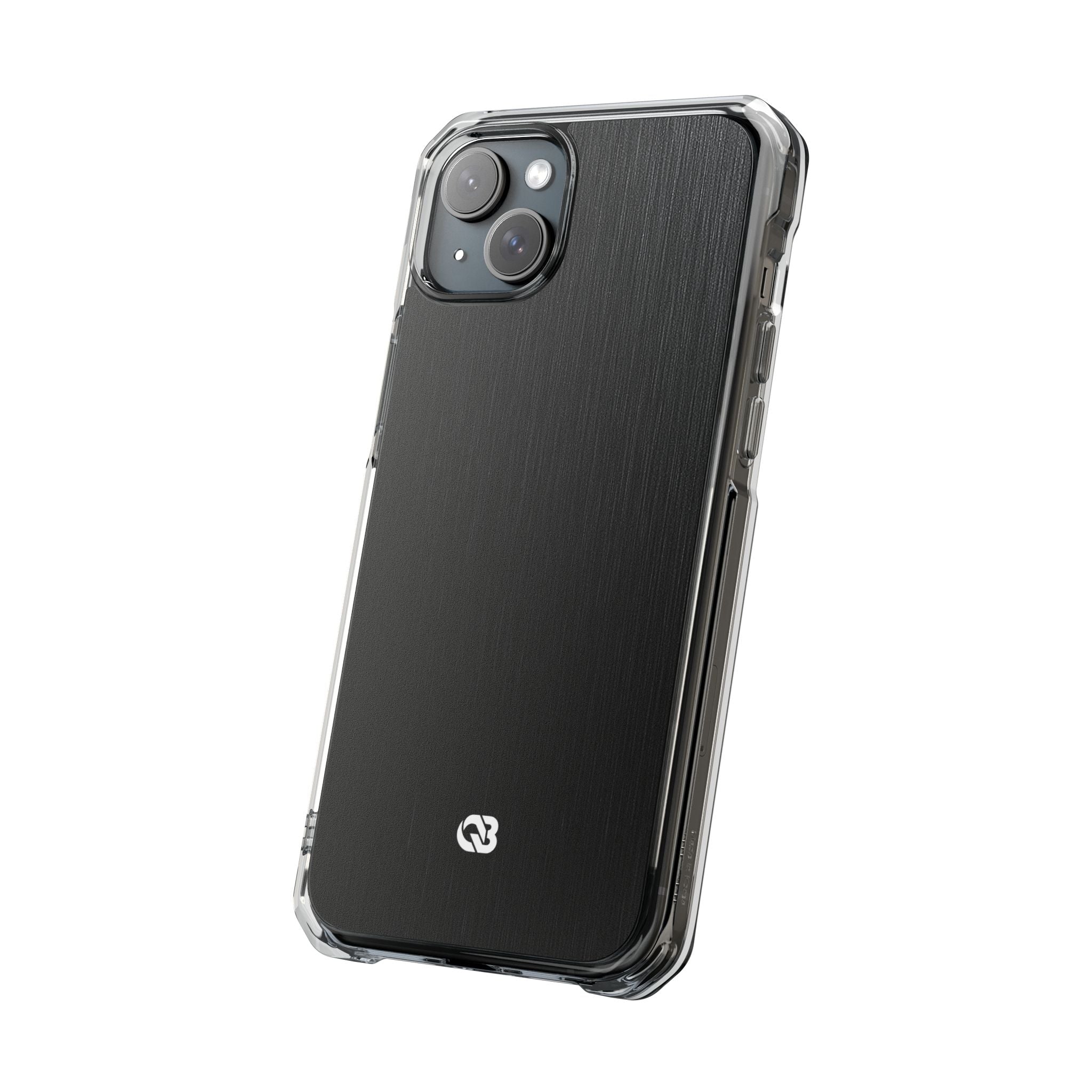 Black Impact MagSafe Phone Case for iPhone - Brushed Obsidian Slate