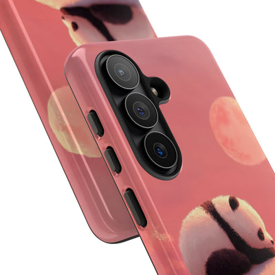 Rose Moon Panda · Tough Coque de téléphone pour Samsung