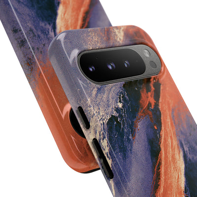 Solar Aura Drift · Tough Phone Case for Pixel ·  Orange