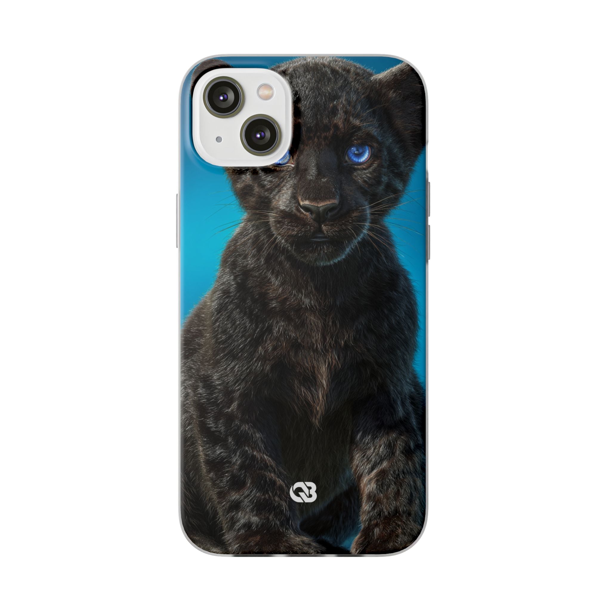 Sapphire Gaze Panther · Soft Phone Case for iPhone