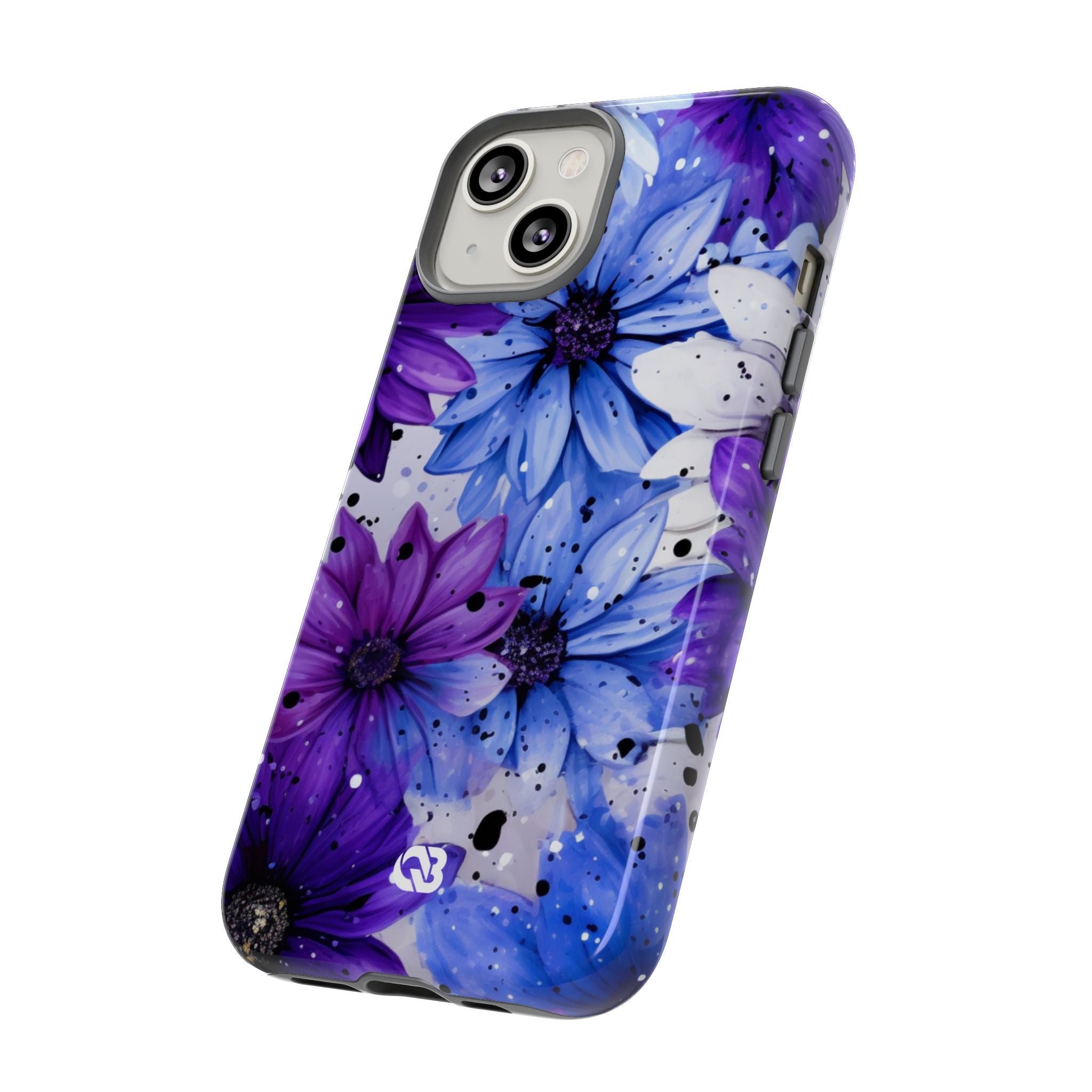 Ink Splatter Blooms · Tough Coque de téléphone pour iPhone