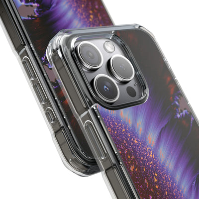 Ethereal Corona · Clear Impact Magnetic Phone Case for iPhone · Purple