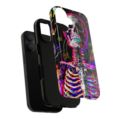 Neon Glitch Skeleton · Tough+ Coque de téléphone pour iPhone · Magsafe