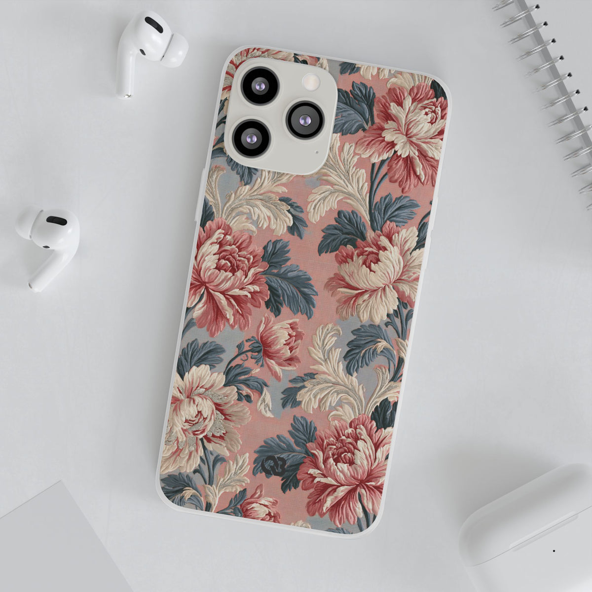 Blush Peony Jacquard · Lite Phone Case for iPhone ·  Pink