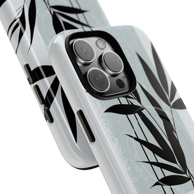 Grey Tough 2.0 Magsafe Phone Case for iPhone - Sage Bamboo Noir