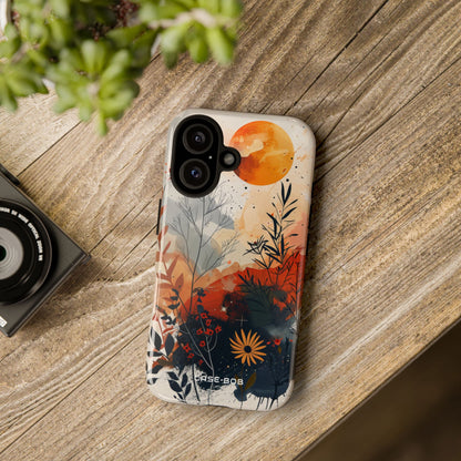 Orange Solstice iPhone 16 Case - Tough