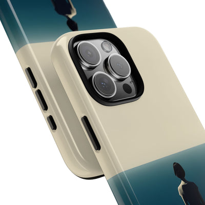 Solitary Blue Horizon · Tough Handyhülle für iPhone