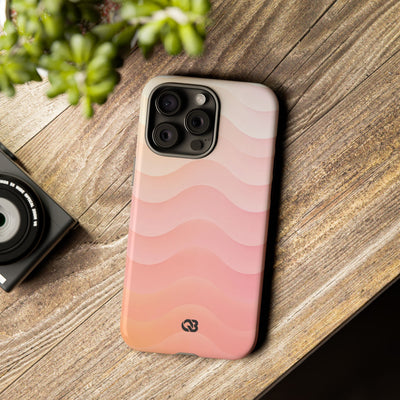 Blush Horizon Waves · Tough Phone Case for iPhone · Pink