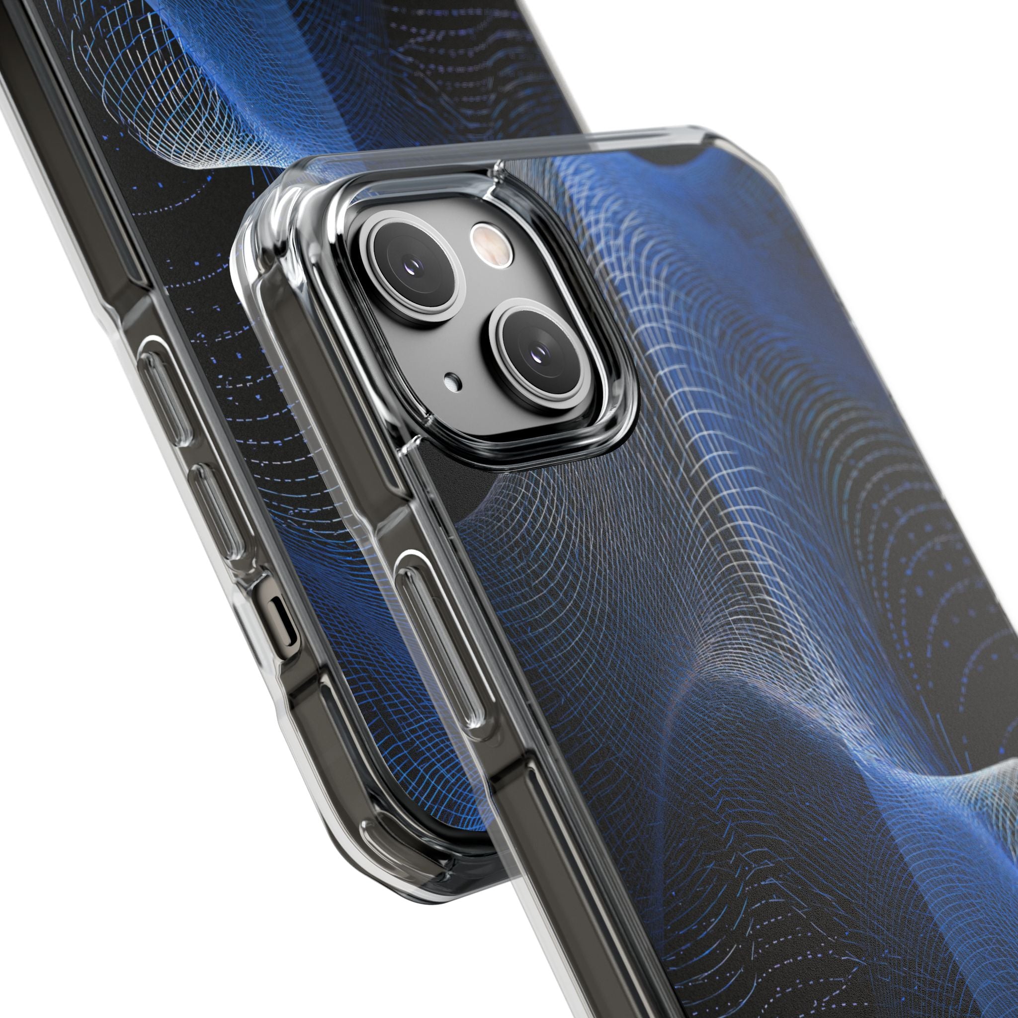 Blue Impact MagSafe Phone Case for iPhone - Electric Blue Flux