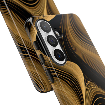 Gold Tough Phone Case for Samsung - Molten Copper Strands