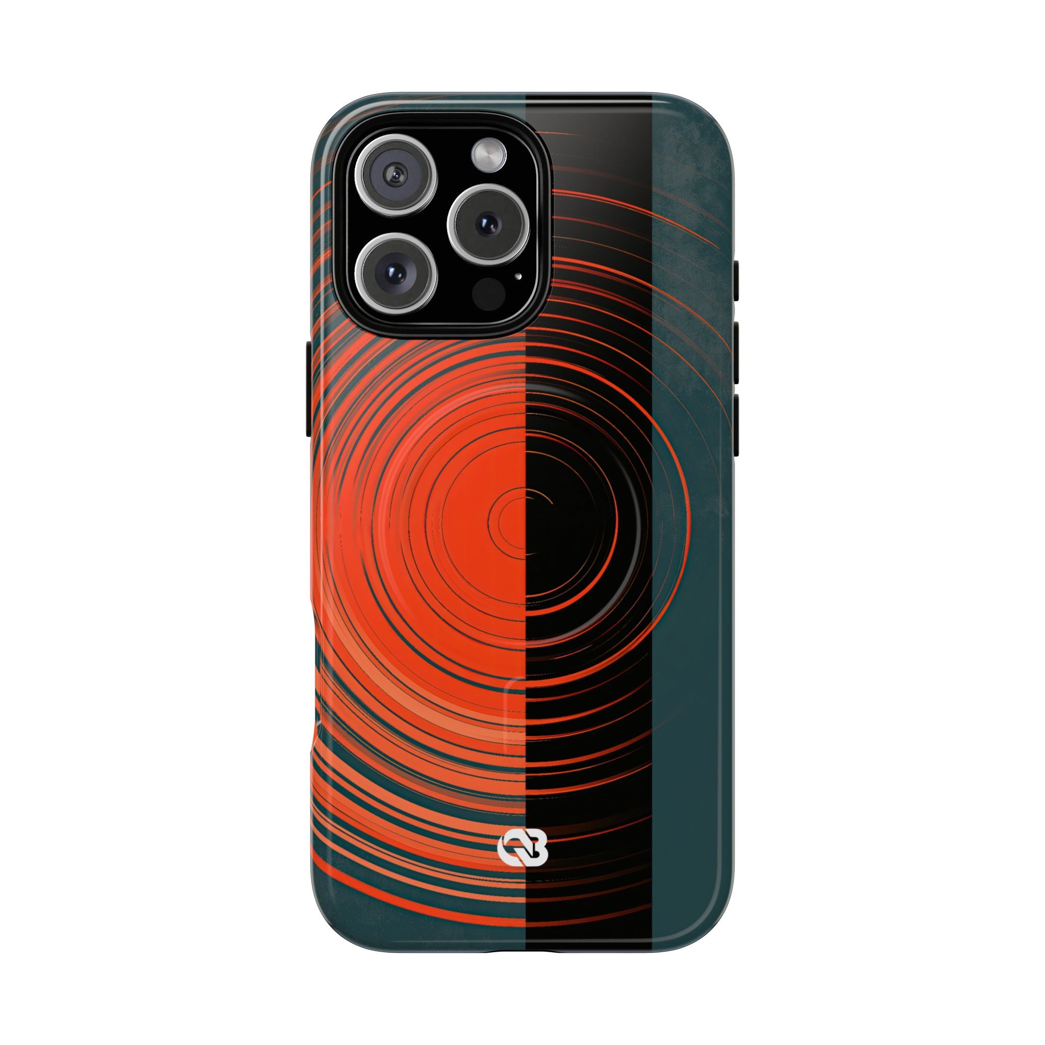 Teal Tough 2.0 Magsafe Phone Case for iPhone - Burnt Slate Radial