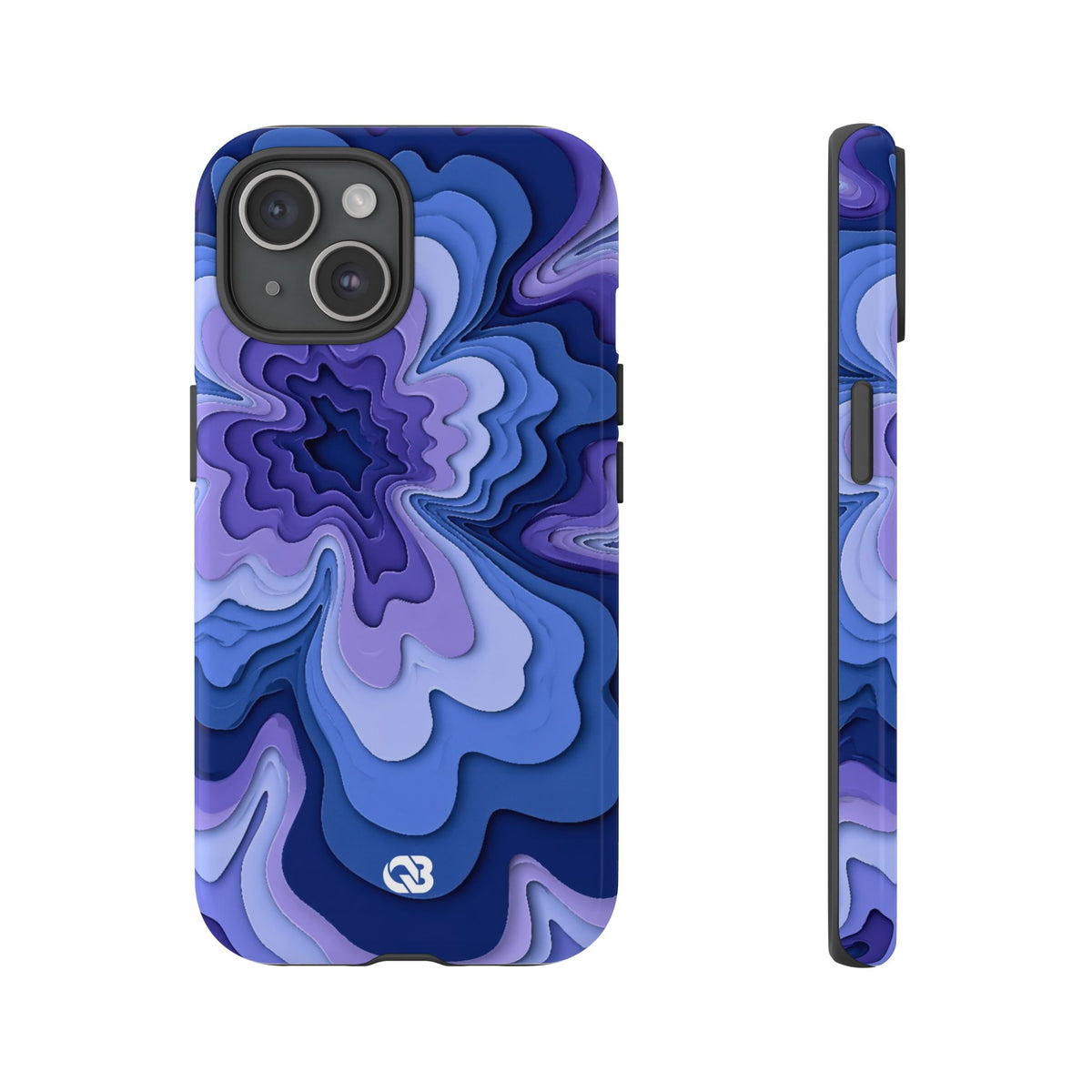 Periwinkle Strata Bloom · Tough Phone Case for iPhone · Purple