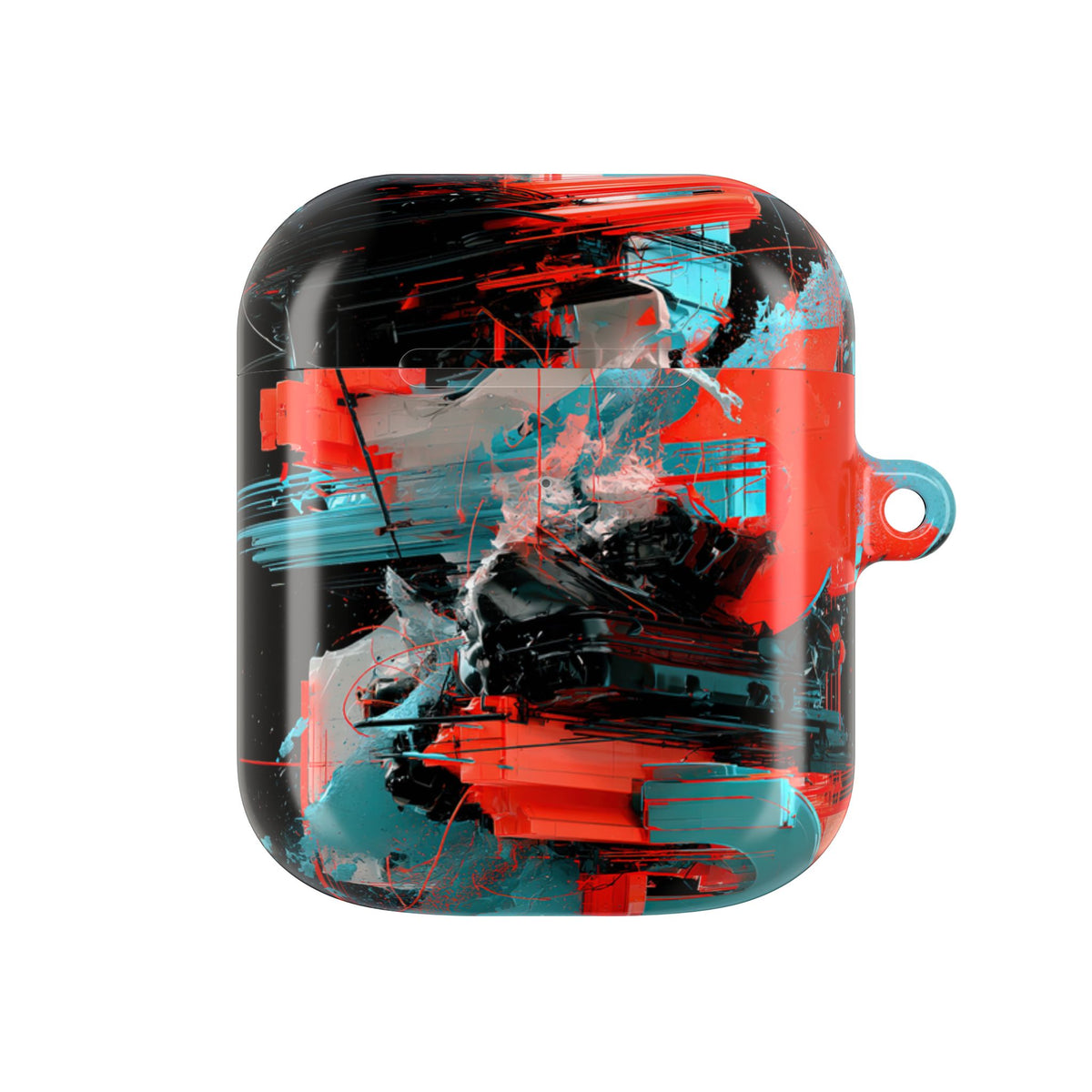 Fragmented Cyber Core · Hard Case for AirPods & AirPods Pro · Black