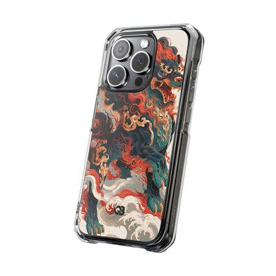 Imperial Shishi · Clear Impact Magnetic Phone Case for iPhone · Teal
