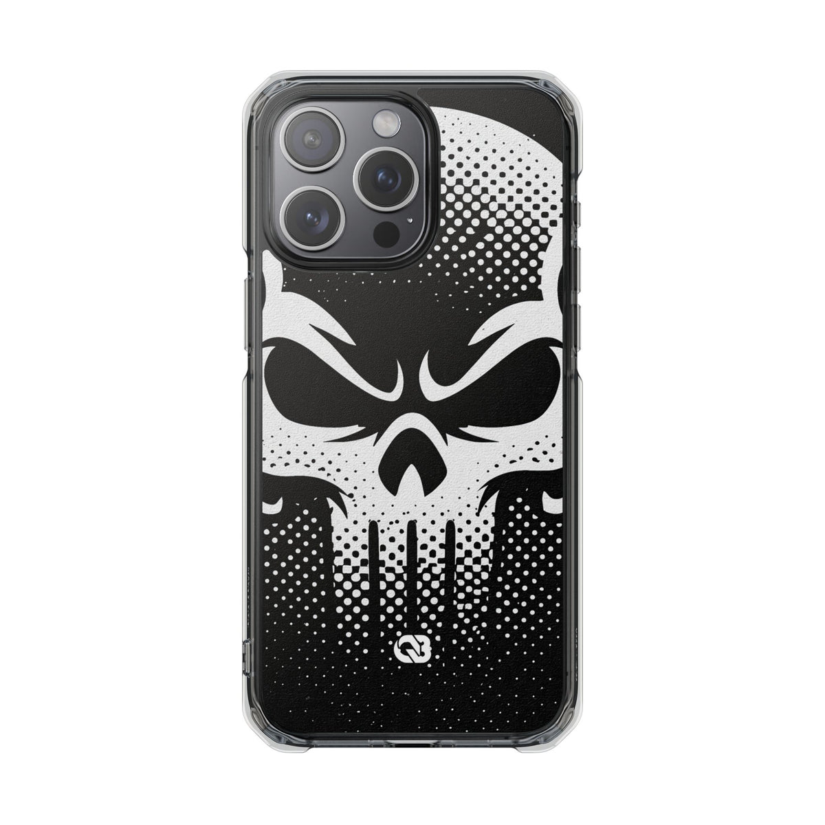Phantom Halftone · Clear Impact Magnetic Phone Case for iPhone ·  Black
