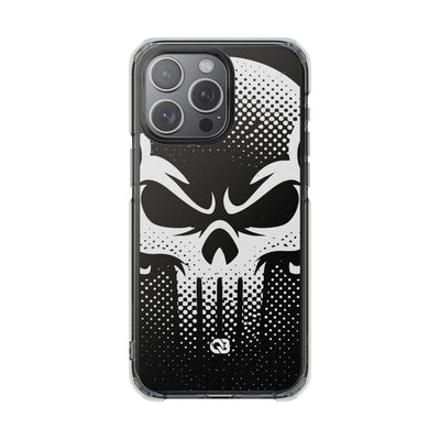 Phantom Halftone · Clear Impact Magnetic Phone Case for iPhone ·  Black