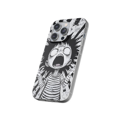 Chaotic Monochrome Scream · Soft Handyhülle für iPhone