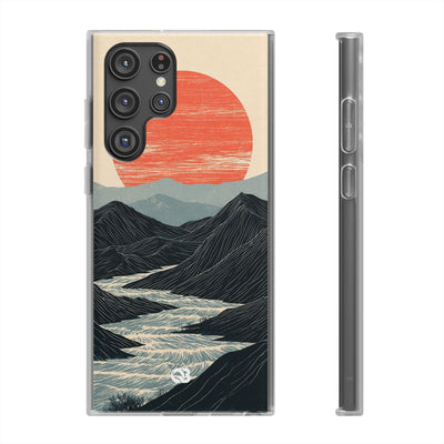 Crimson Ridge Horizon · Lite Phone Case for Samsung · Black