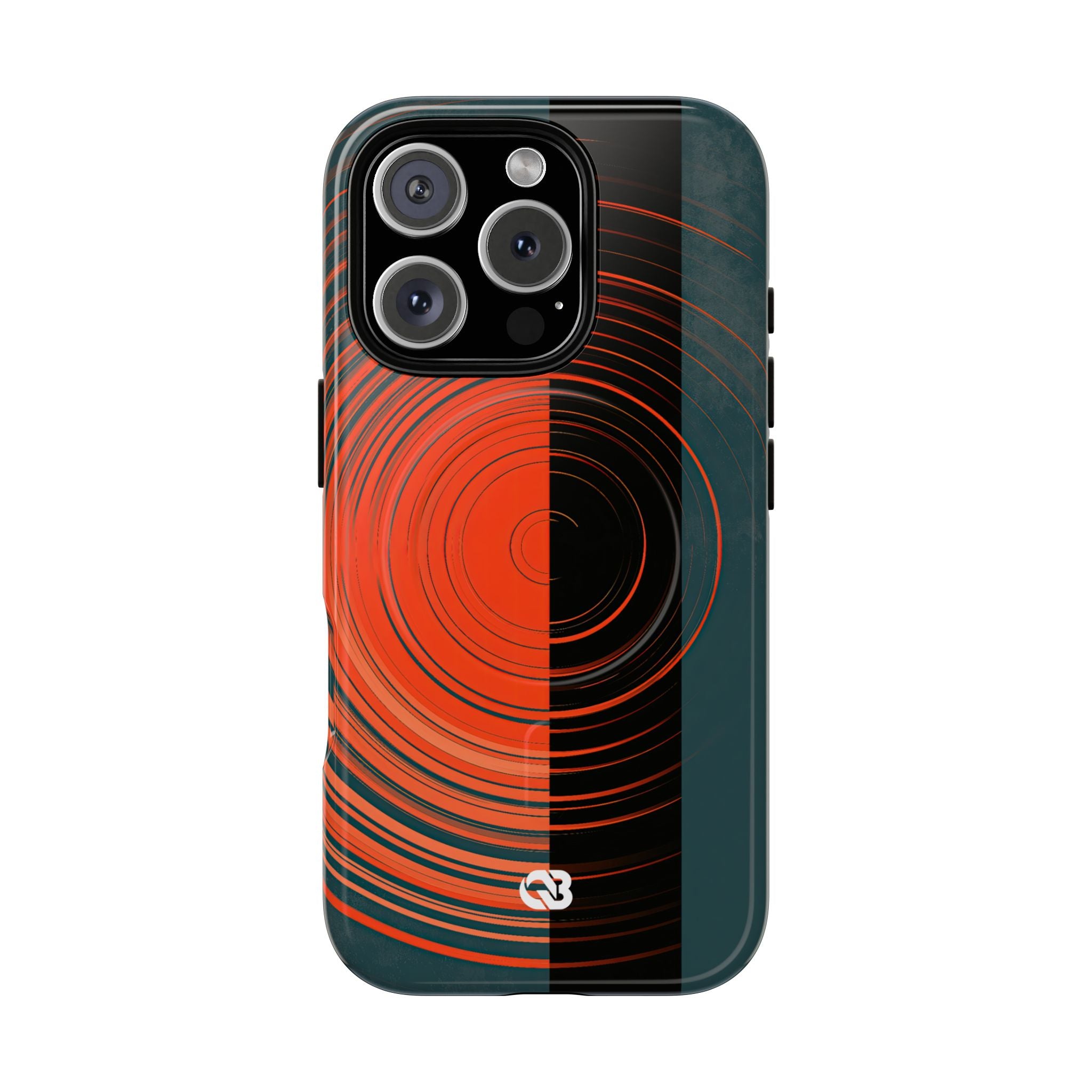 Teal Tough 2.0 Magsafe Phone Case for iPhone - Burnt Slate Radial
