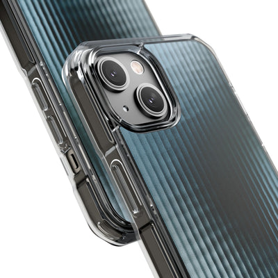 Blue Impact MagSafe Phone Case for iPhone - Glacial Reeded Glass