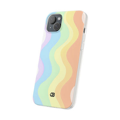 Pastel Ripple Flow · Soft Phone Case for iPhone