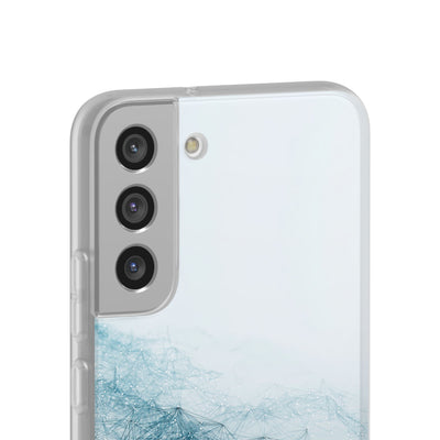 Teal Lite Phone Case for Samsung - Cyan Vector Lattice