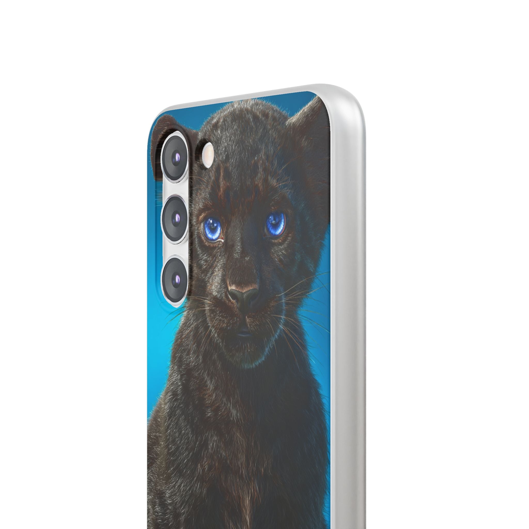Sapphire Gaze Panther · Soft Phone Case for Samsung