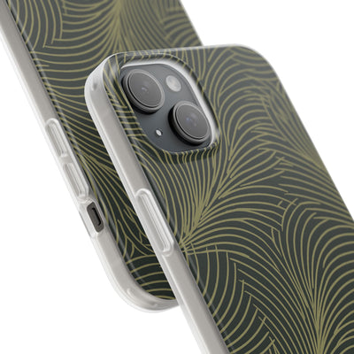 Green Lite Phone Case for iPhone - Dark Olive Plume