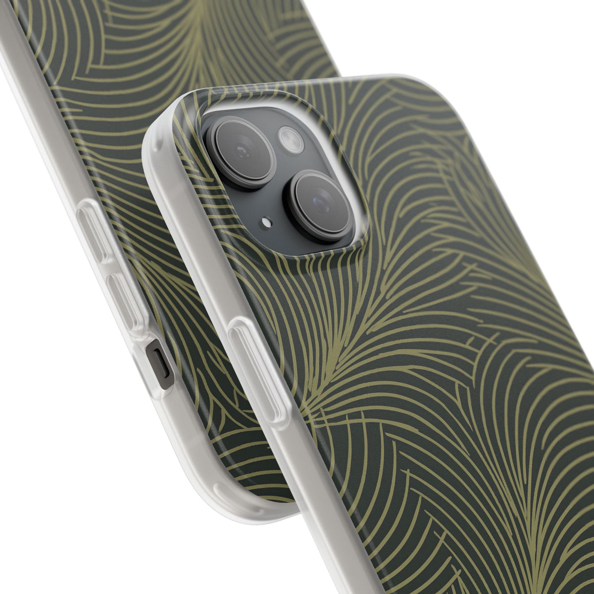 Midnight Palm Frond · Lite Phone Case for iPhone ·  Green