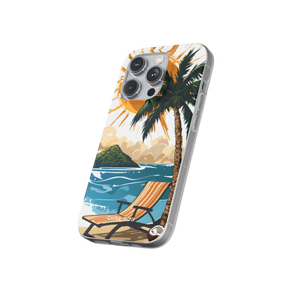 Sonniger Palmenwind iPhone 14 Pro Case - Soft