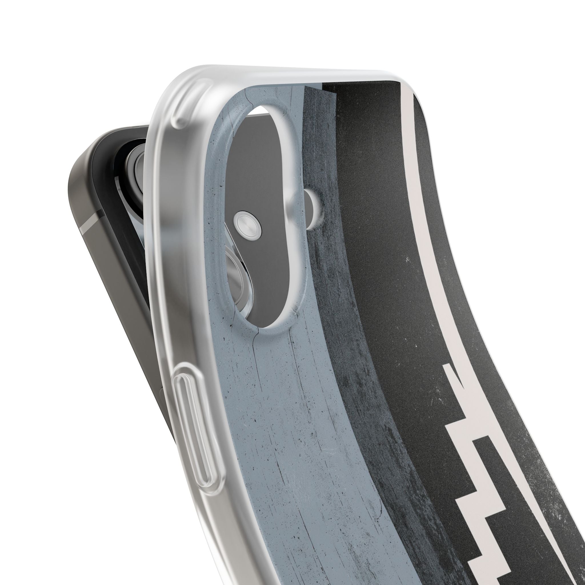 Grey Lite Phone Case for iPhone - Industrial Concrete Void