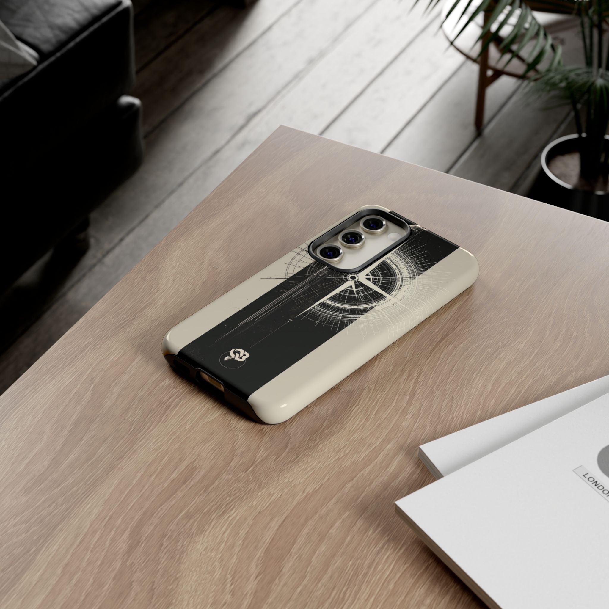 Beige Tough Phone Case for Samsung - Zenith Vector Spire