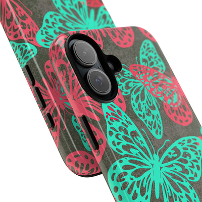 Electric Papillon · Tough Phone Case for iPhone · Pink