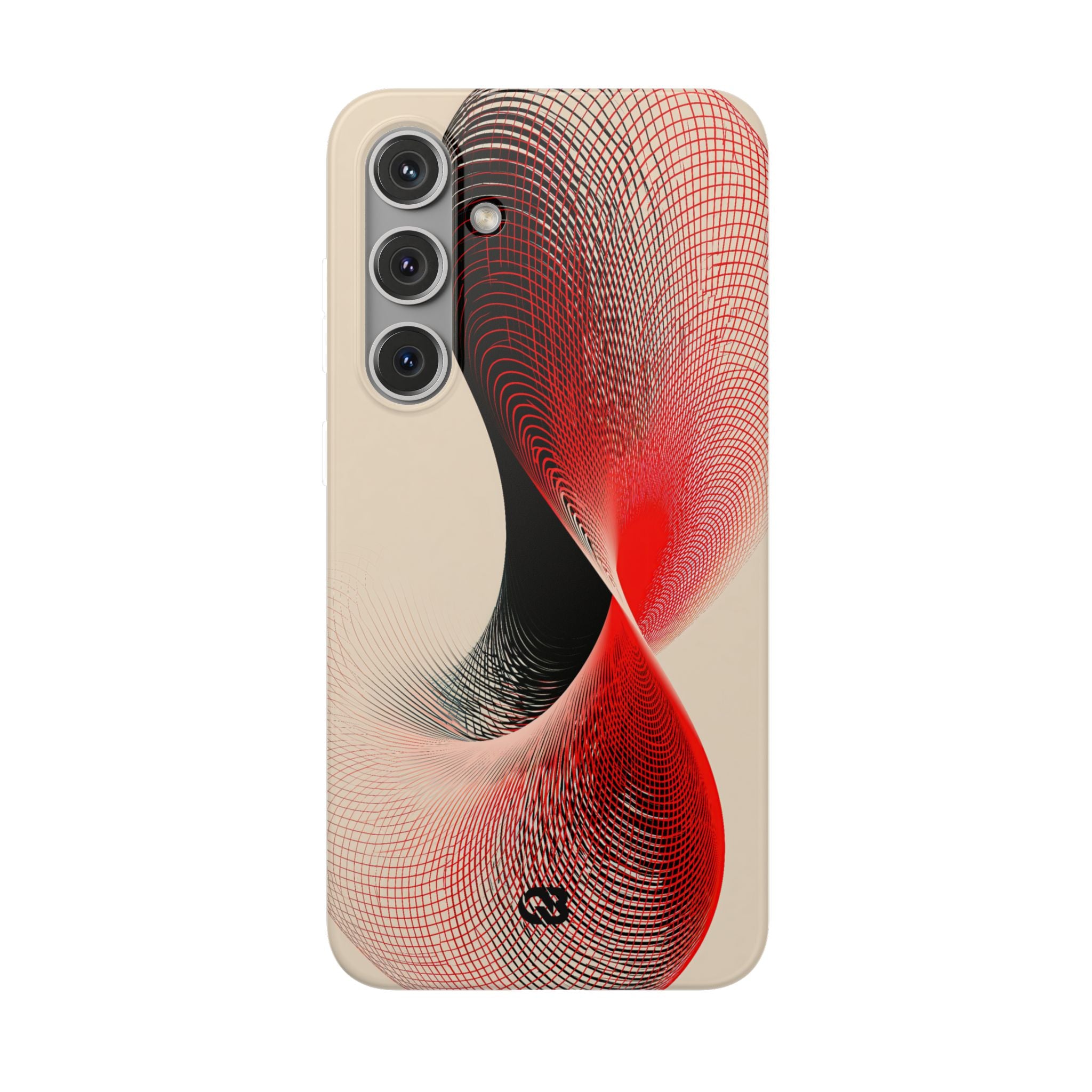 Red Lite Phone Case for Samsung - Crimson Grid Vortex