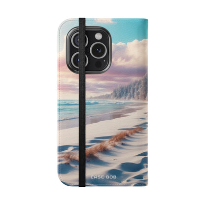 Snowy Footprints - iPhone 15 Pro Case - Wallet