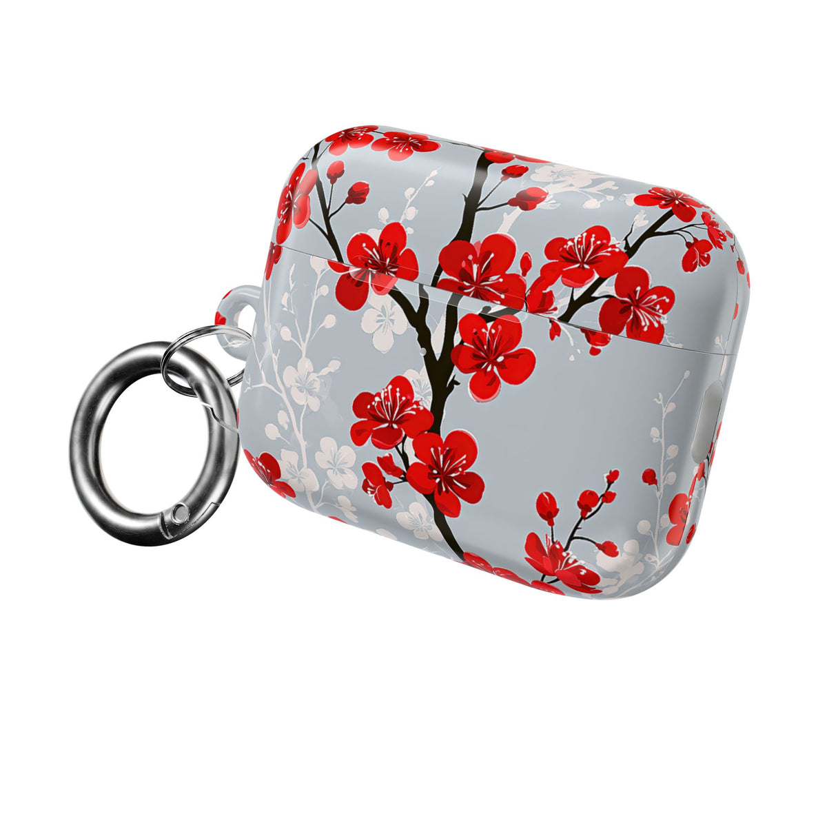 Scarlet Plum Blossom · Hard Case for AirPods & AirPods Pro · Red
