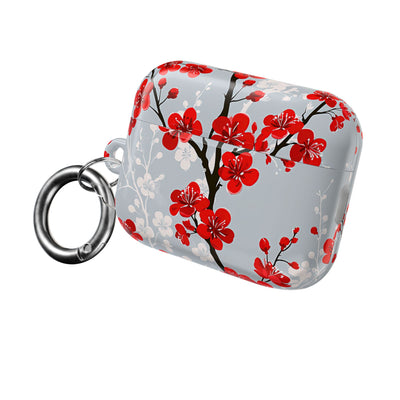 Scarlet Plum Blossom · Hard Case for AirPods & AirPods Pro · Red