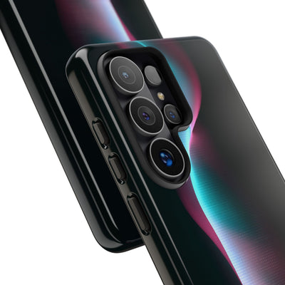 Neon Pixel Flow · Tough Phone Case for Samsung · Black