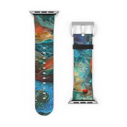 Solar Orbit Orange - Watch Band